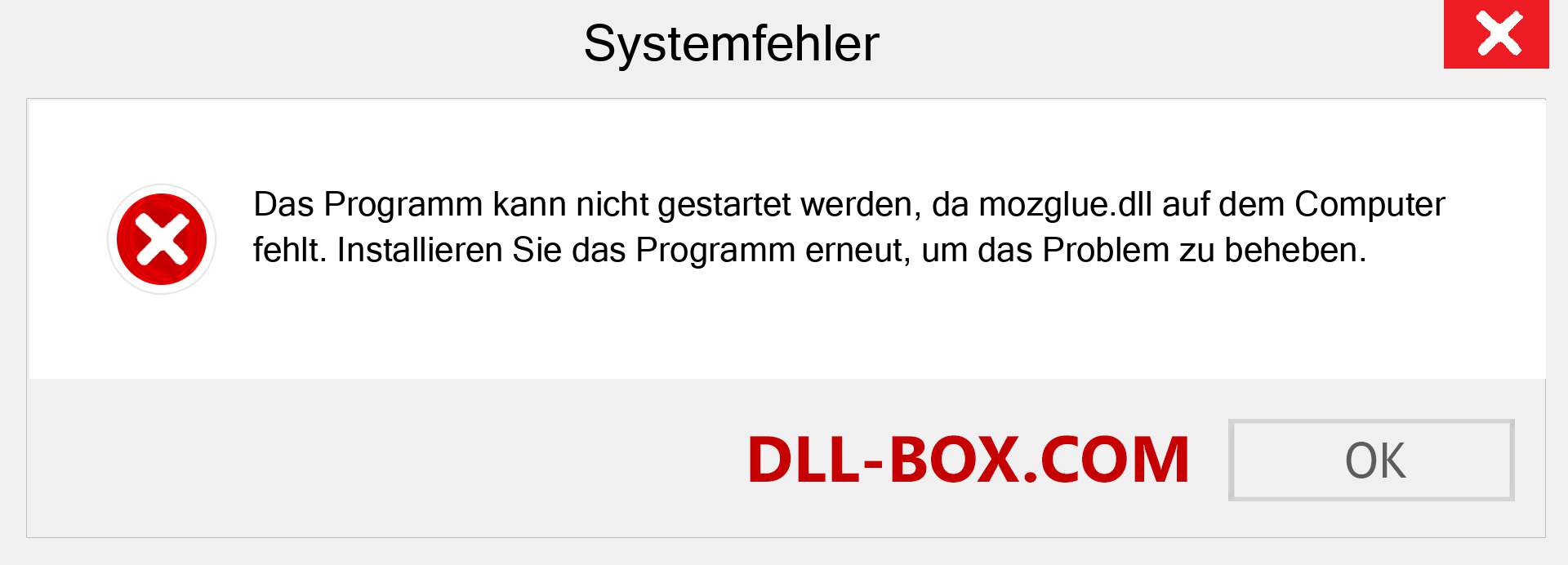 mozglue.dll-Datei fehlt?. Download für Windows 7, 8, 10 - Fix mozglue dll Missing Error unter Windows, Fotos, Bildern